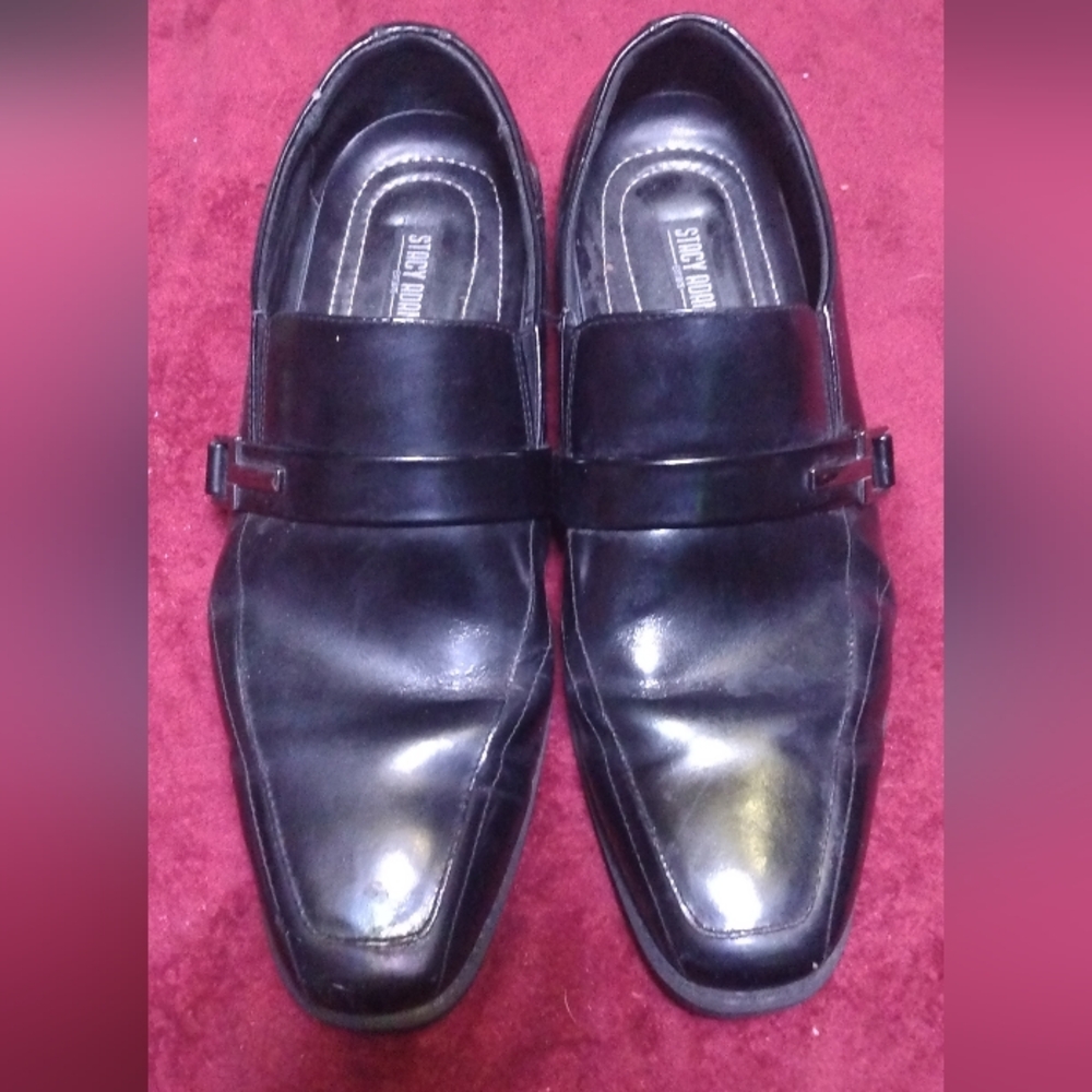 Stacy Adams Black Leather Loafers